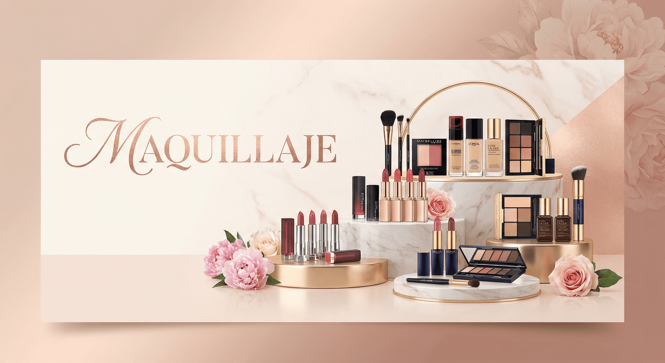 Maquillaje Maybelline, L'Oréal, Estée Lauder